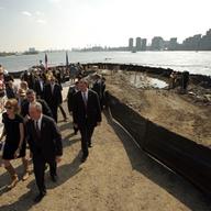 Breaking ground at FDR Park on Roosevelt Island, Sept. 13, 2010